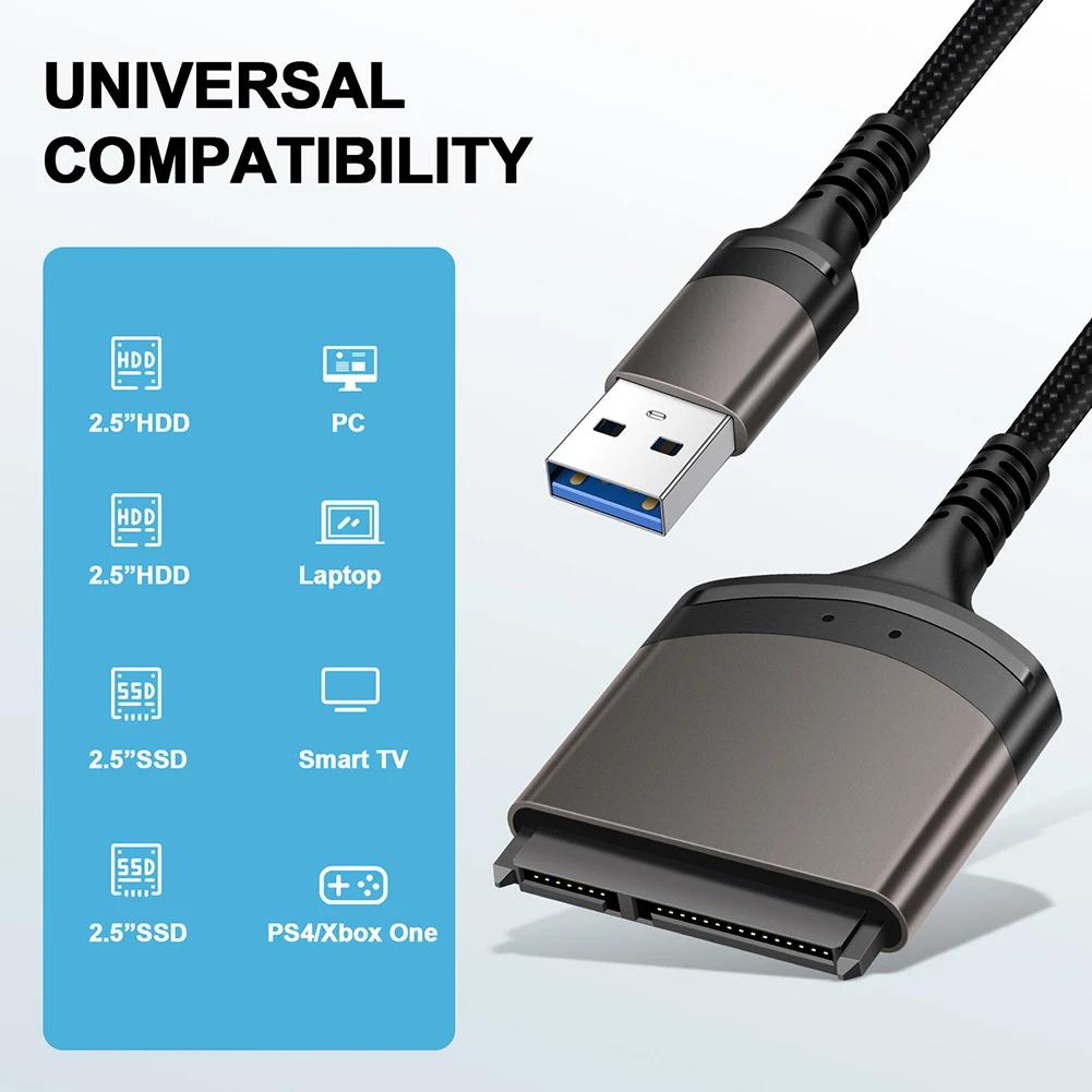 USB 3.0 CŸ to SATA ̺, 7 + 15/22  ǻ Ŀ, , OS, ũ OS,  , 2.5 ġ SSD HDD 1 Gbps